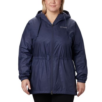 Columbia Jas Dames, Auroras Wake III Mid Plus Size Donkerblauw, 14WMYUGKD